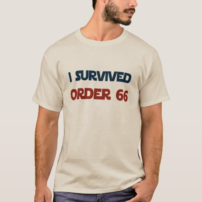 J'ai survécu au T-shirt Order 66 (Devant)