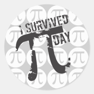 J'Ai Survécu Pi Day - Drôle Stickers Symbole Pi