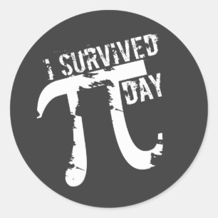 J'Ai Survécu Pi Day - Drôle Stickers Symbole Pi