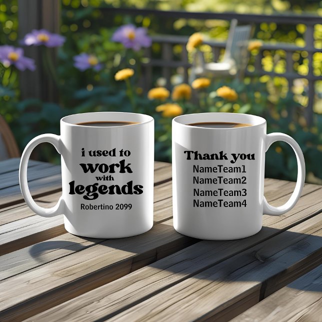 J'ai Travaillé Avec Des Légendes Mug De Retraite D (Créateur téléchargé)