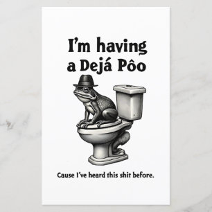 J'ai un Poo de Déjà entendu ça avant la grenouille