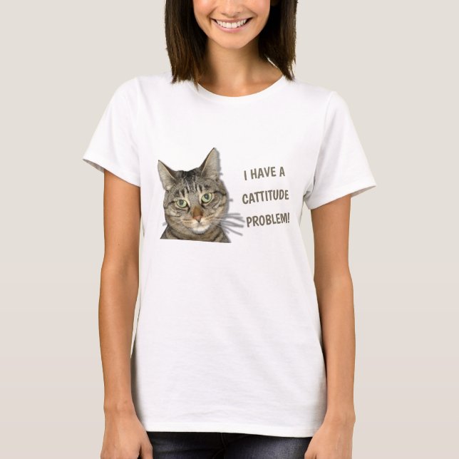 J'ai un problème de cattitude ! mignon T-Shirt per (Devant)