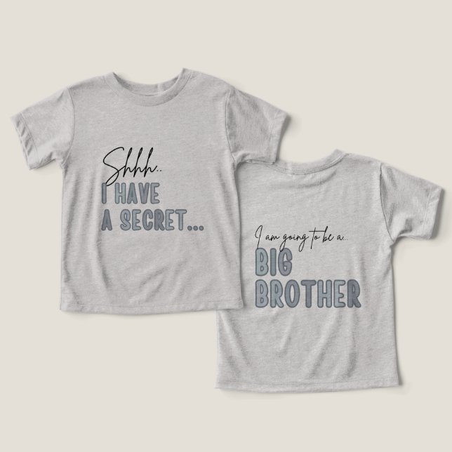  J'ai un Secret, Promu Grand Frère (Design Recto & Verso)
