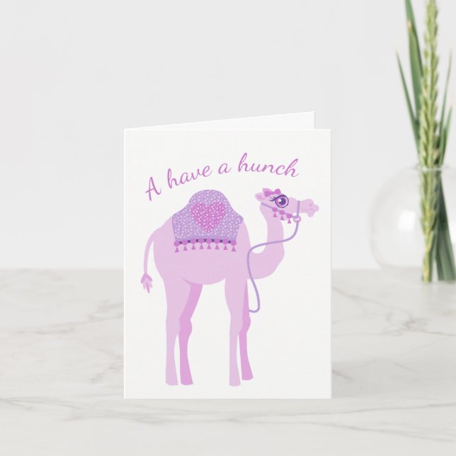 J'ai une carte d'anniversaire à cent chameaux (Devant)