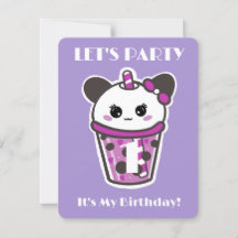 J'AI UNE INVITATION D'ANNIVERSAIRE KAWAII