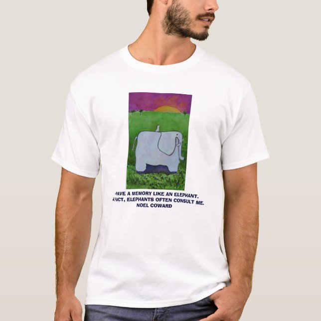 J'AI une MÉMOIRE COMME un ÉLÉPHANT - T-shirt (Devant)