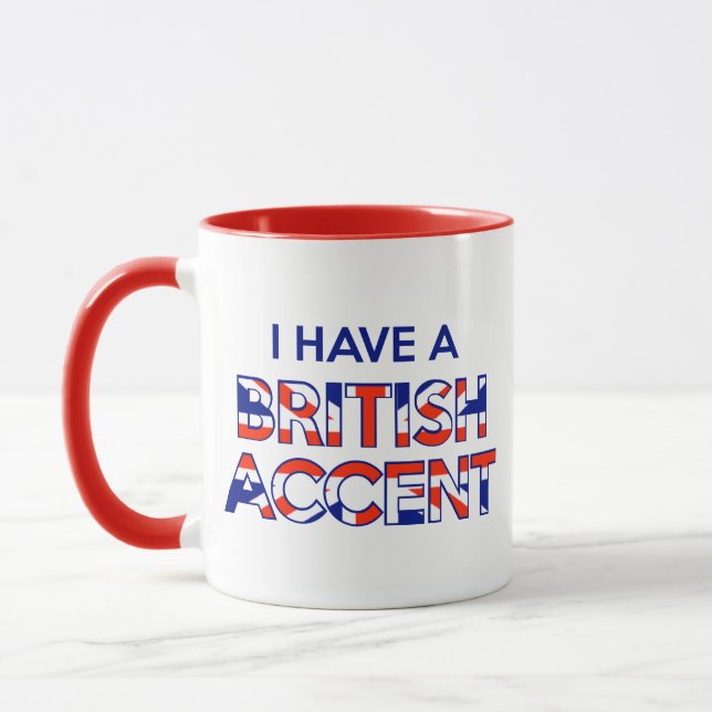 J'Ai Une Mug De Café À Accent Britannique (Gauche)
