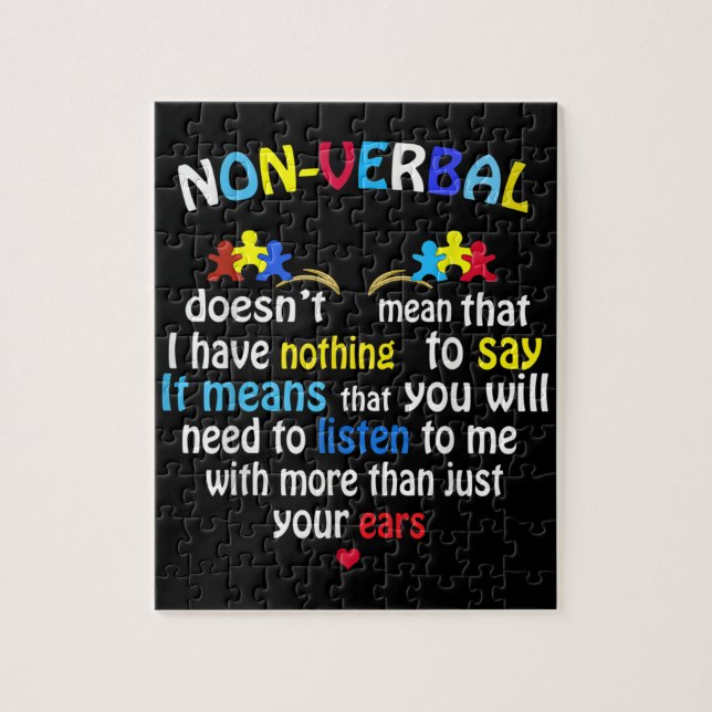 J'Ai Une Pièce De Puzzle De Sensibilisation sur l' (Vertical)