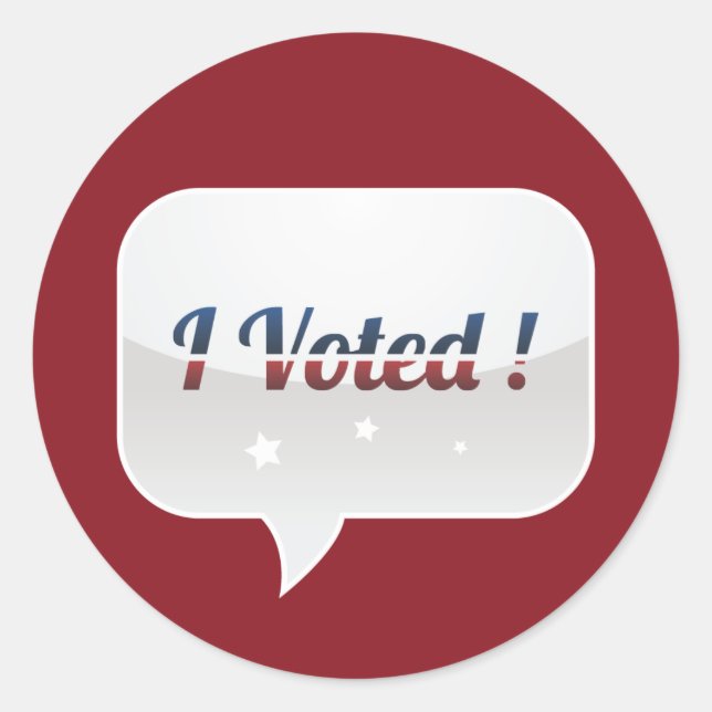 J'ai voté Sticker (Devant)