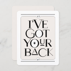 J'ai votre carte noire arrière