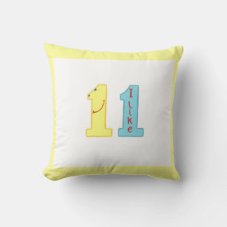 J'aime 11 Anniversaire Nombre Coussins
