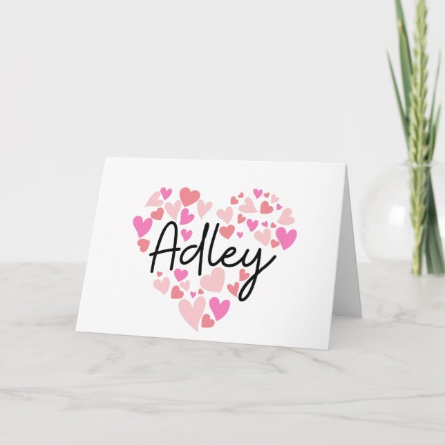 J'aime Adley - coeurs pour Adley (Devant)