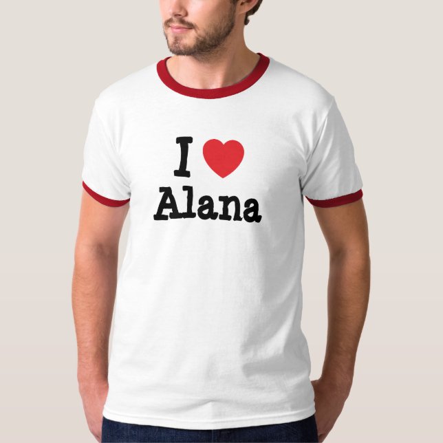J'aime Alana coeur T-Shirt (Devant)