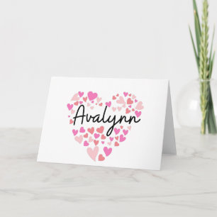 J'aime Avalynn - coeurs pour Avalynn