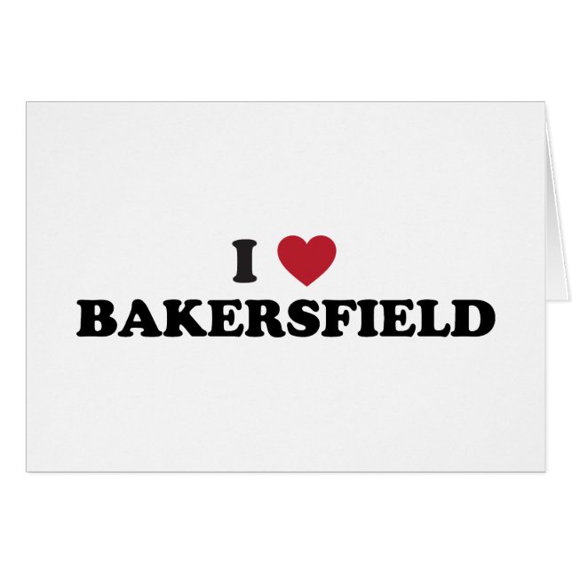 J'aime Bakersfield la Californie (Devant horizontal)