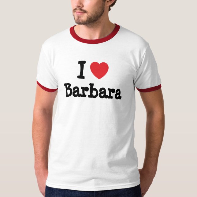 J'aime Barbara heart T-Shirt (Devant)