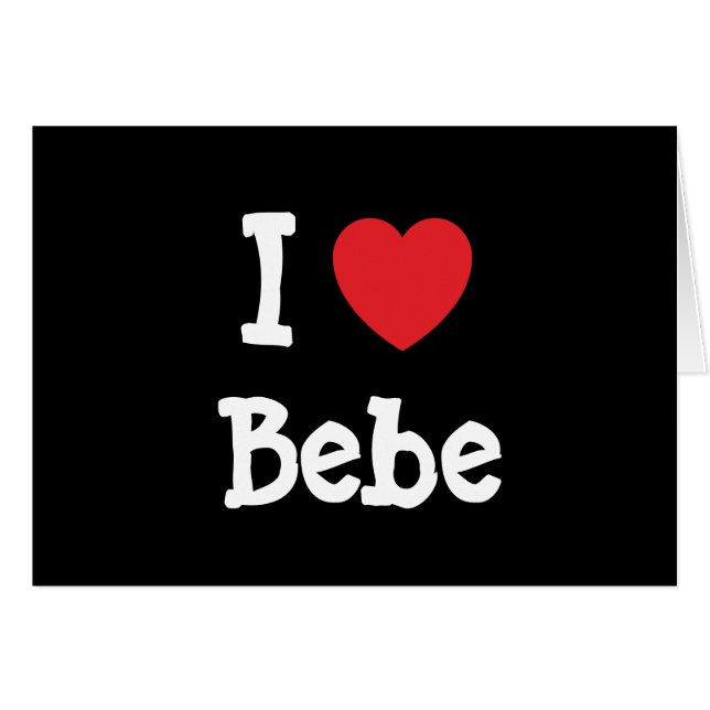 J'aime Bebe heart T-Shirt (Devant horizontal)