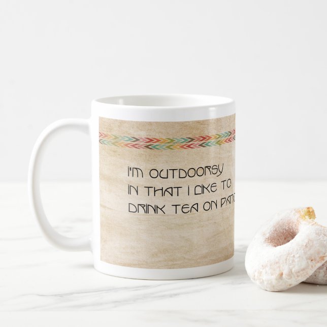 J'aime boire du thé dans la Mug de Londres (Avec donut)