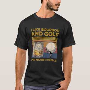 J'Aime Bourbon Et Peut-Être 3 Personnes Tshirt Gol
