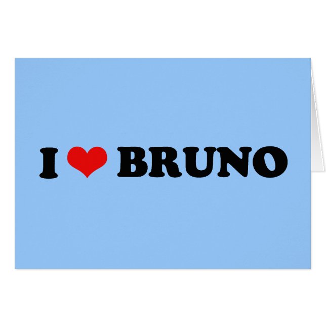 J'AIME BRUNO (Devant horizontal)