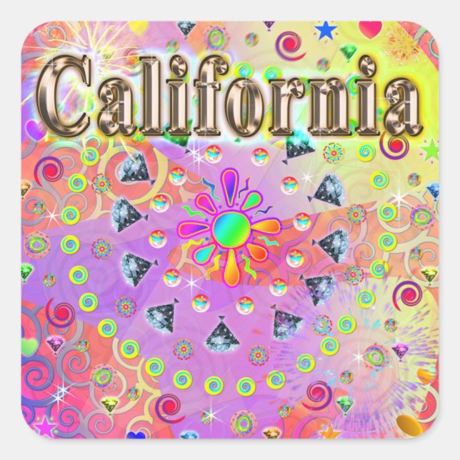 J'AIME California Lucky Golden Sticker (Devant)