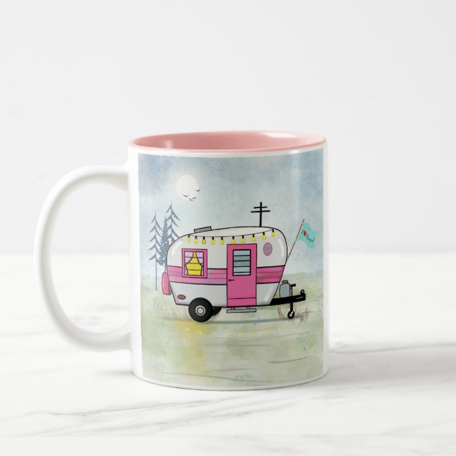 J'Aime Camping Café Mug (Gauche)