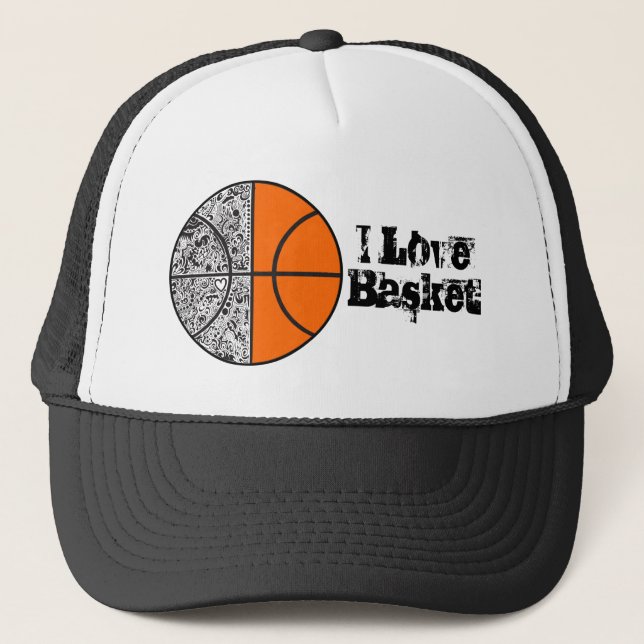 J'aime Casquette de panier (Devant)