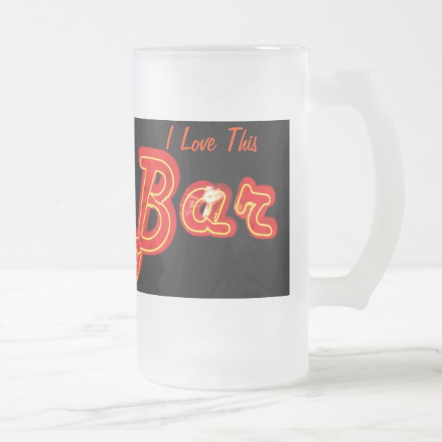 J'aime cette tasse de barre (Droit)