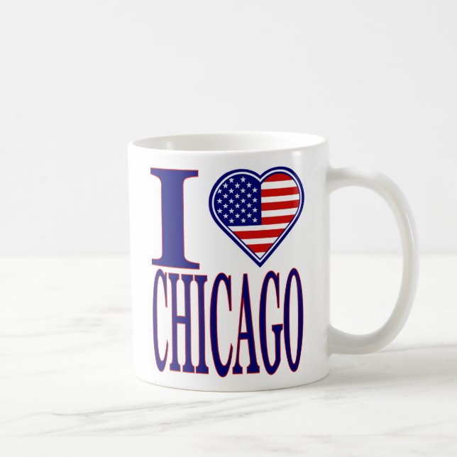 J'aime Chicago en avant de tasse d'édition de (Droite)