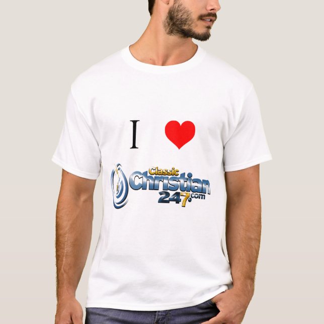 J'aime ClassicChristian247.com - T-shirt (Devant)