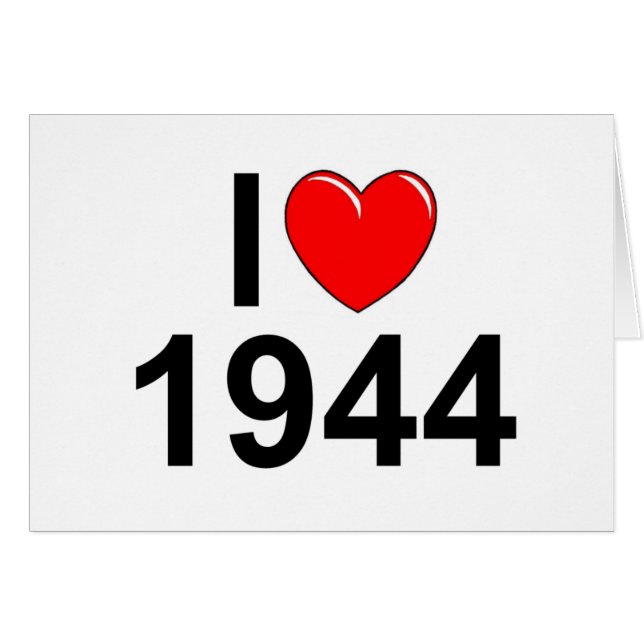 J'aime (coeur) 1944 (Devant horizontal)