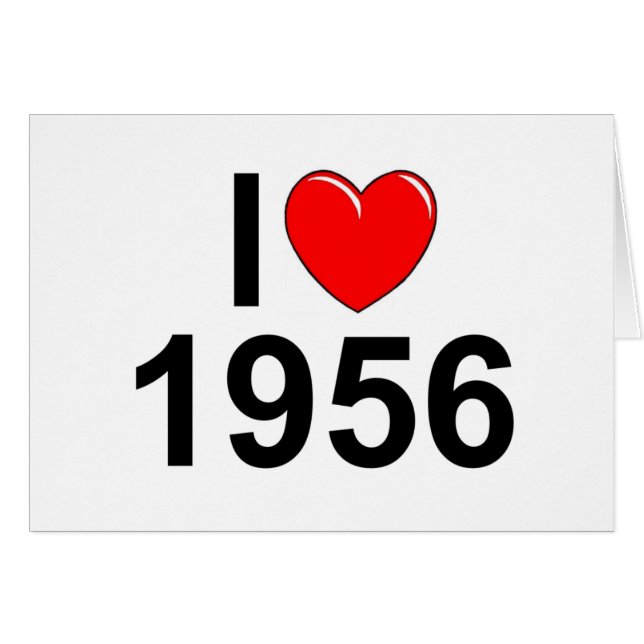 J'aime (coeur) 1956 (Devant horizontal)