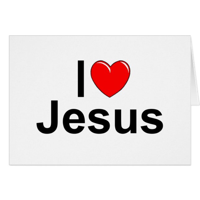 J'aime (coeur) Jésus (Devant horizontal)