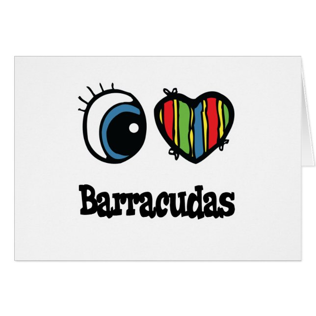 J'aime (Cœur) les Barracudas (Devant horizontal)