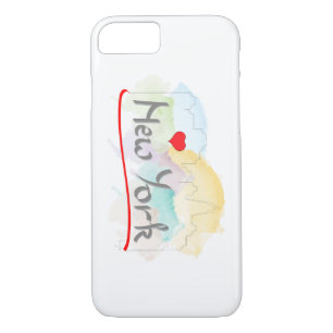 J'aime (coeur rouge) New York, Cool iPhone 7 Coque