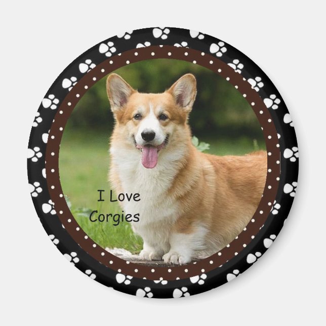 J'aime Corgies Magnet (Devant)