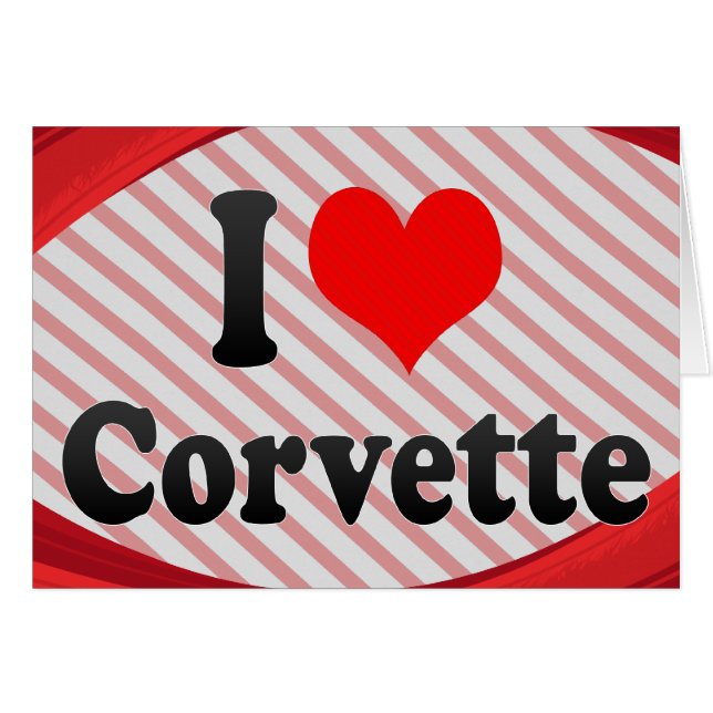 J'aime Corvette (Devant Horizontal)