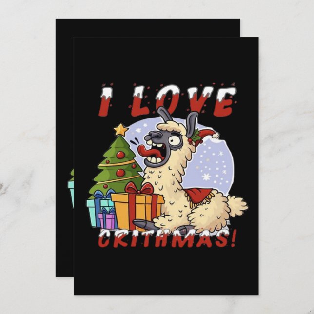 J'AIME CRITHMAS Llama (Devant / Derrière)