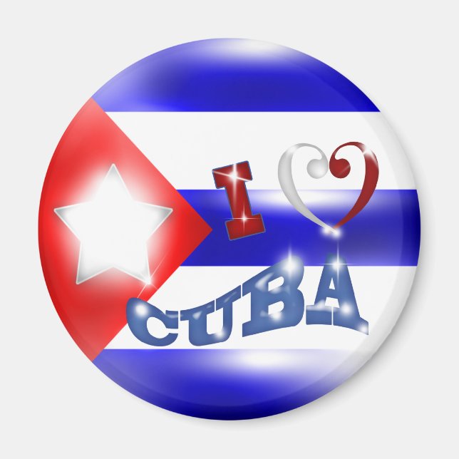 J'aime Cuba Magnet (Devant)