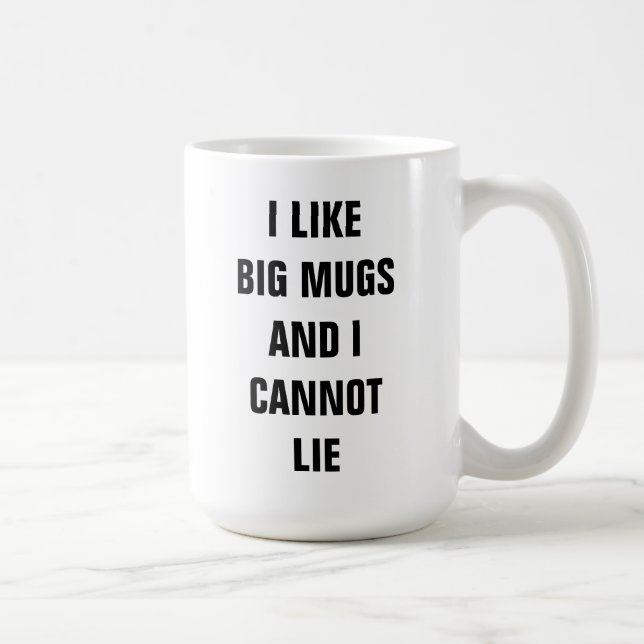 J'aime de grandes tasses et je ne peux pas me (Droite)