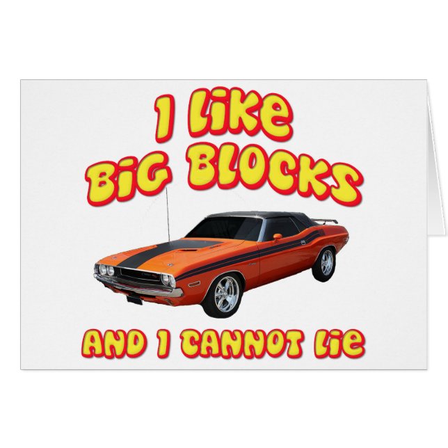J'aime de grands blocs et je ne peux pas me (Devant horizontal)