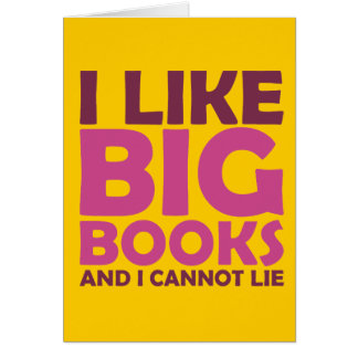 J'aime de grands livres et je ne peux pas me