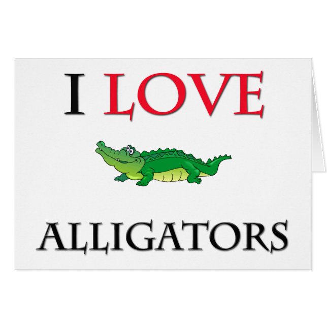 J'aime des alligators (Devant horizontal)