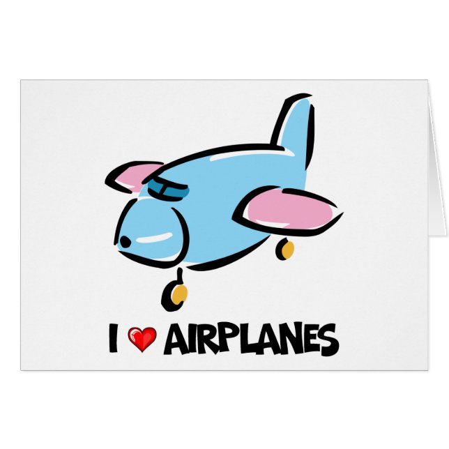 J'aime des avions (Devant horizontal)