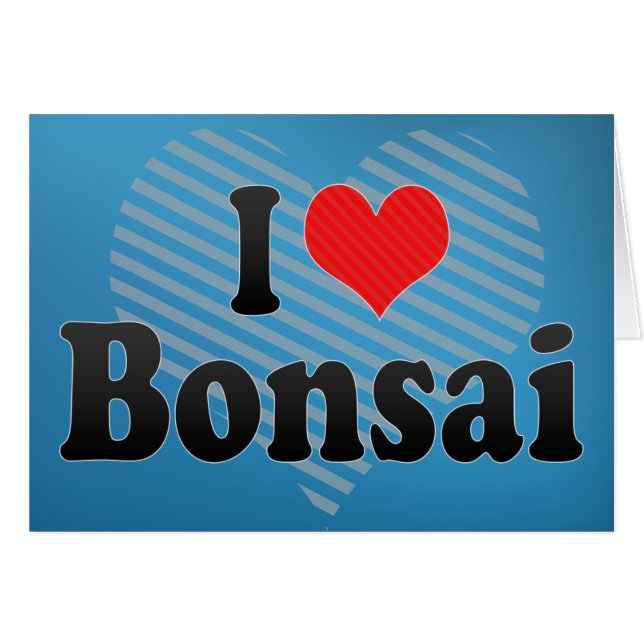J'aime des bonsaïs (Devant horizontal)