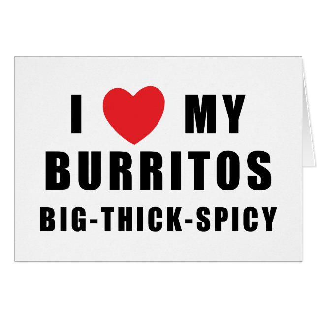 J'aime des Burritos (Devant horizontal)