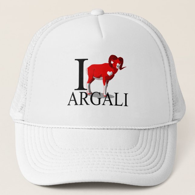 J'aime des casquettes d'Argali (Devant)