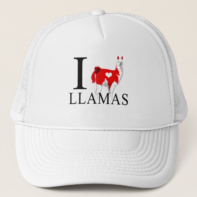 J'aime des casquettes de lamas (Devant)