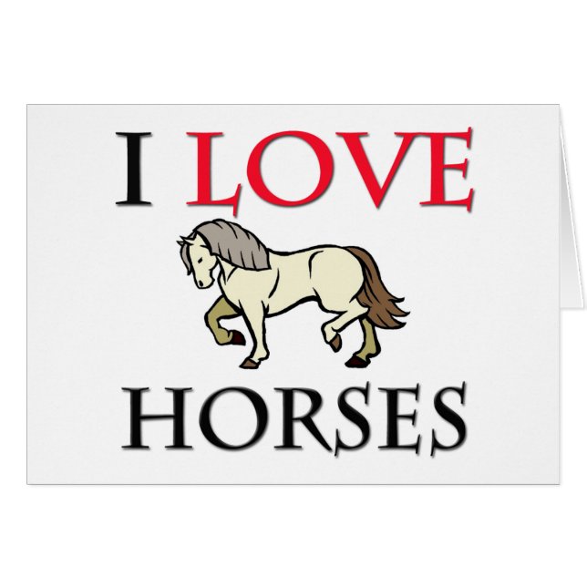 J'aime des chevaux (Devant horizontal)