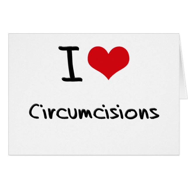J'aime des circoncisions (Devant horizontal)